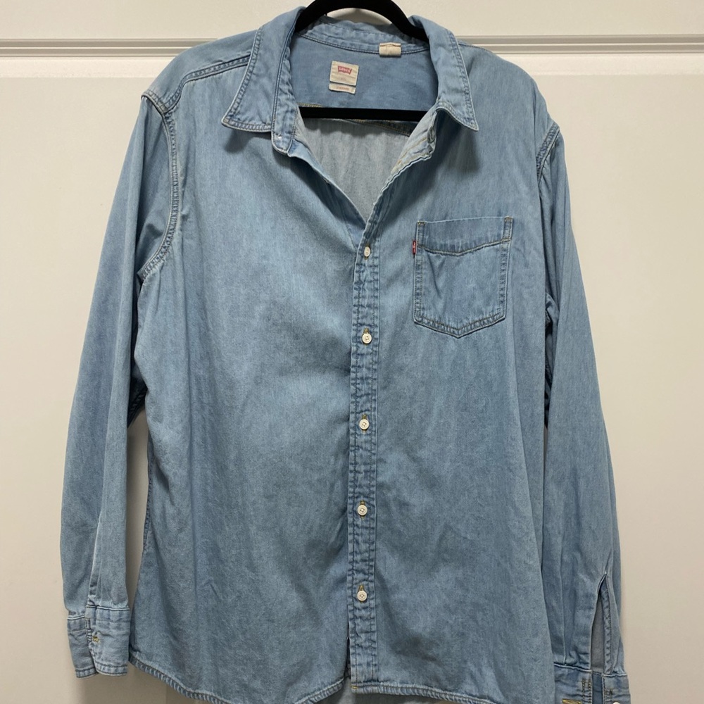 Levi’s mens vintage denim shirt xxl tall